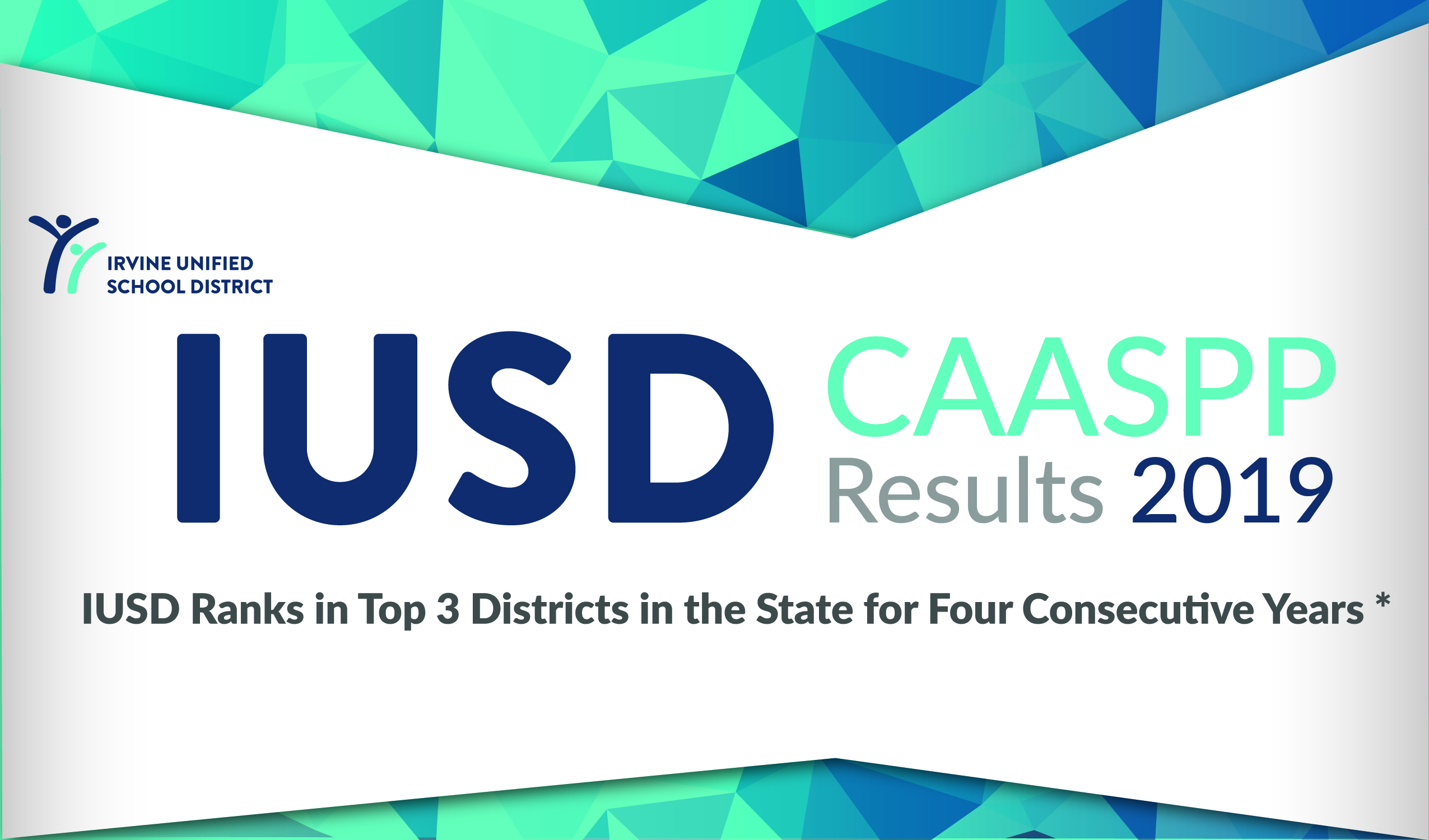 IUSD Ranked Top 3 in the State for Four Consecutive Years