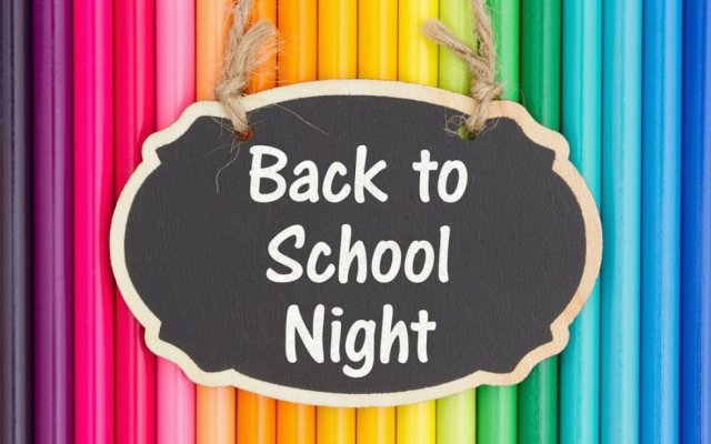 Back to School Night Sign