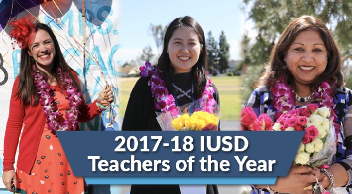 IUSD teachers of the year 2018
