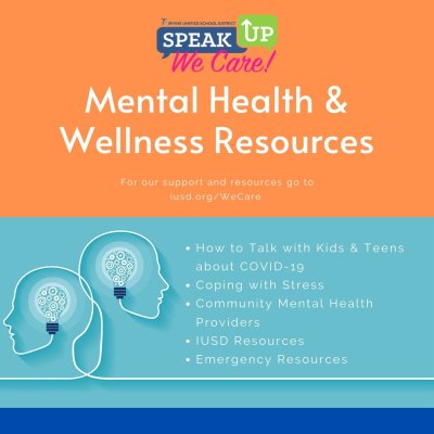 IUSD Mental Health and Wellness Graphic 