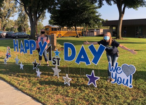 Rancho Middle School Welcomes Students Back 