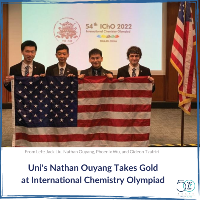 Uni student takes gold at IChO 2022