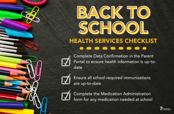 Back to school health services checklist