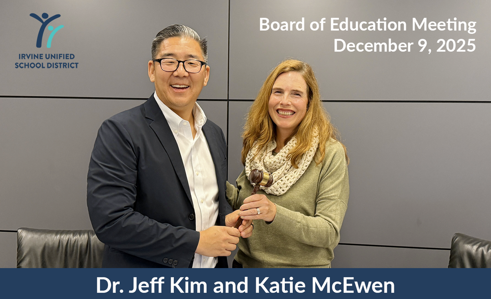 IUSD's Katie McEwen and Dr. Jeff Kim Exchange the Gavel 2025