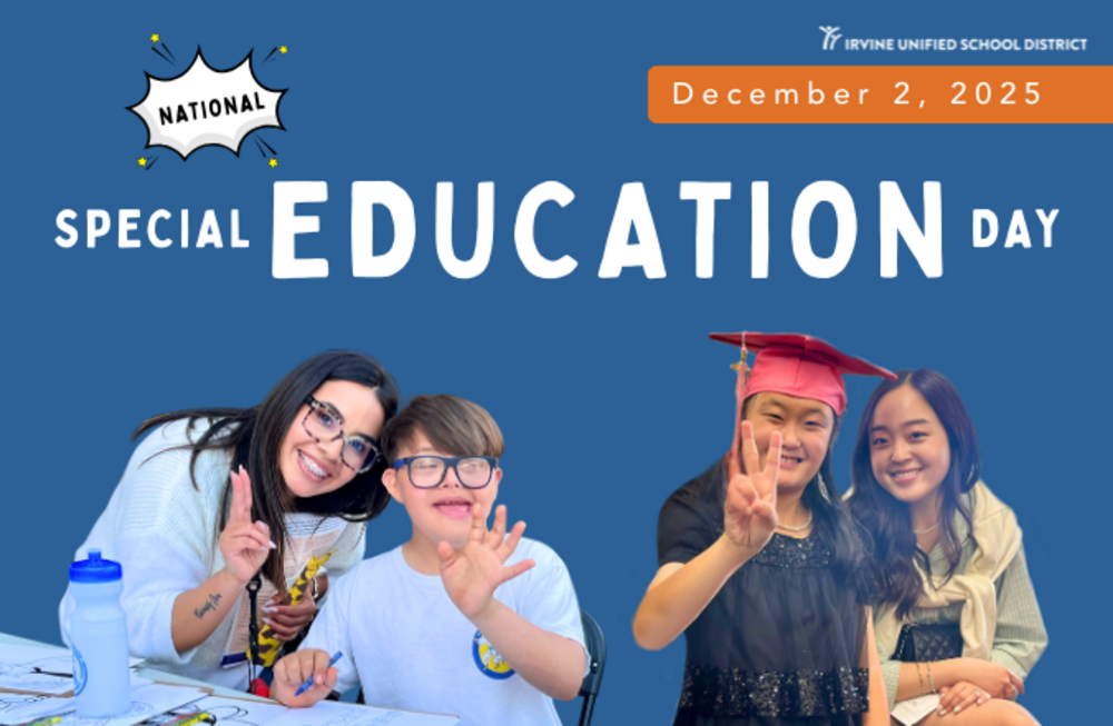 A group of people celebrate National Special Education Day with smiles and gestures.