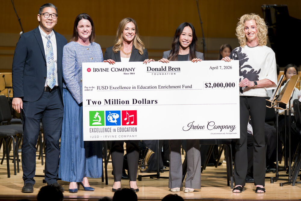 IUSD Accepts $2 Million Grant from Irvine Company