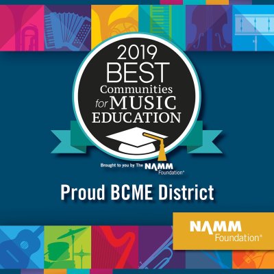 IUSD Named a 2019 Best Community for Music Education. Namm Logo