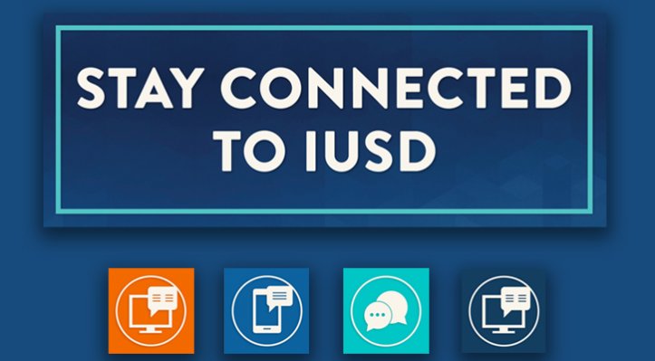 Stay Connected to IUSD Graphic