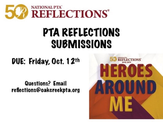 PTA Reflections Submissions Oct 2018