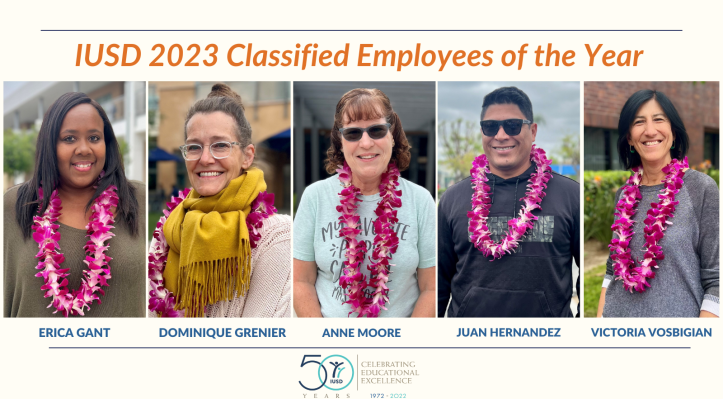 IUSD 2023 Classified Employees of the Year