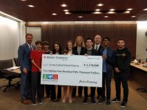 Irvine Company held by students and Superintendent Walker and Board Member Ira Glasky