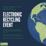 IUSD Electronics Recycling Event Flier