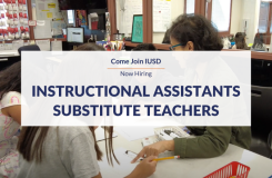 We're Hiring for Instructional Assistants and Subs