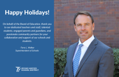Superintendent's Message: Happy Holidays