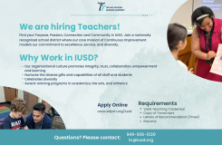 We are hiring teachers graphic