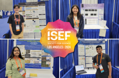 IUSD's four Regeneron International Science and Engineering Fair participants