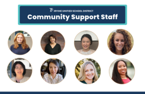 Image featuring headshots of the seven different community support staff members, labeled 'Community Support Staff'.