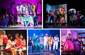 Students performing in spring theater productions at IUSD high schools.