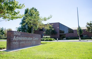 Front of Irvine Unified School District office