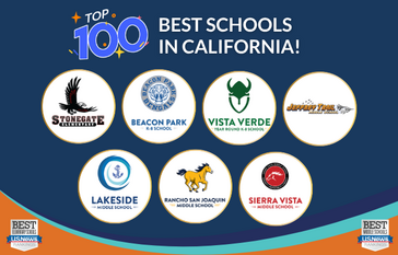 US News & World Report Elementary and Middle School Top 100 logos