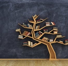 books in tree