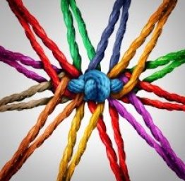 multi colored knots