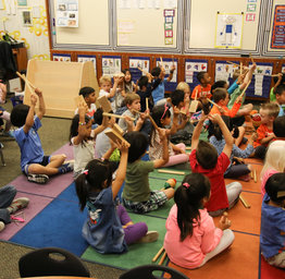 tk students playing music