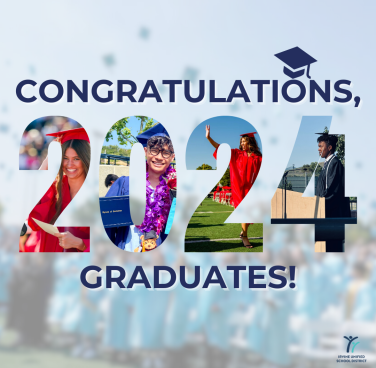 Image with text stating "congratulations, 2024 graduates"