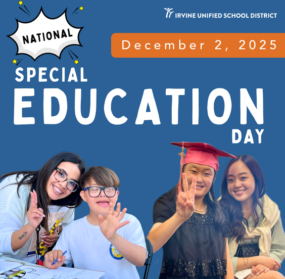 A group of people celebrate National Special Education Day with smiles and gestures.