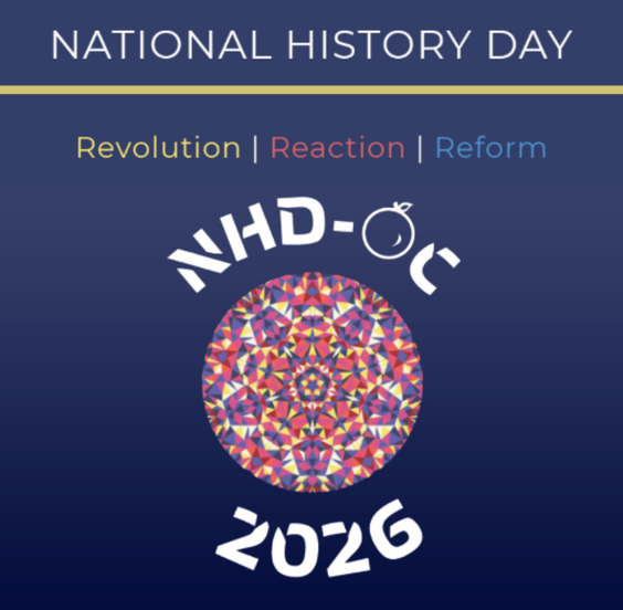 National History Day 2026 logo with text 'Revolution | Reaction | Reform'.