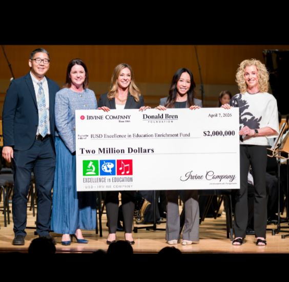 2026 Irvine Company Check Presentation to IUSD