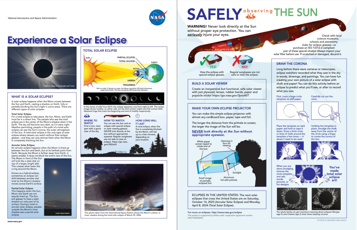2024 NASA Solar Eclipse Fact Sheet