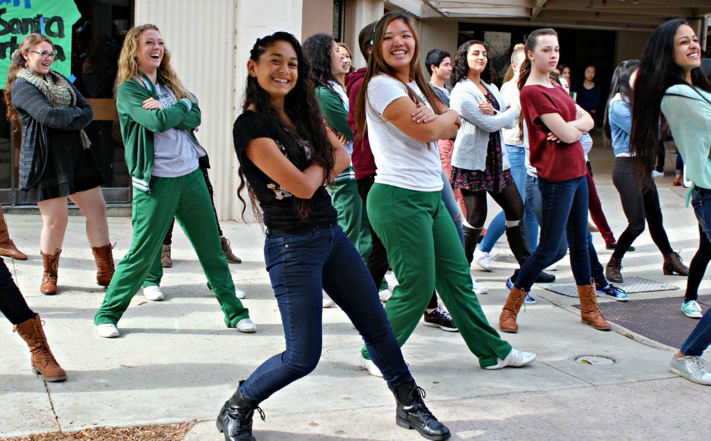 Flash mob at Irvine High School