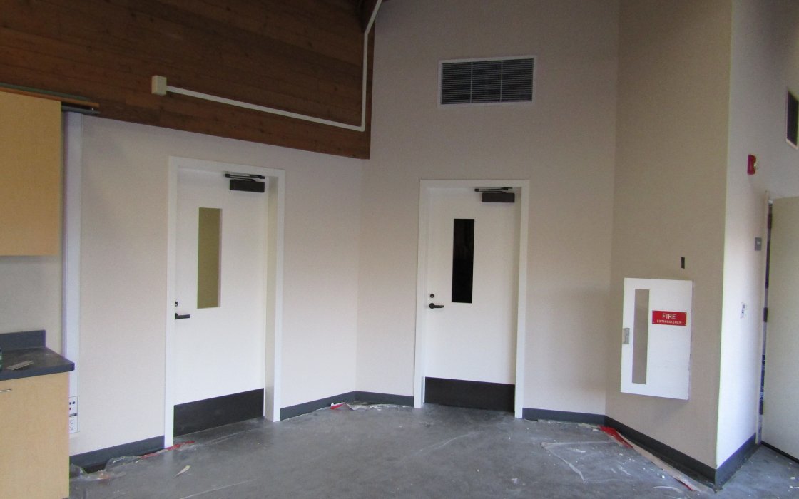 Doors installed