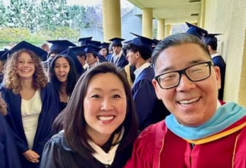 NHS Graduation, Board Member Dr. Kim, Faculty and Students