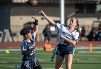 Northwood Flag Football player throwing football