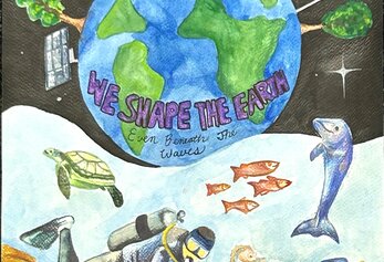 Yeonseo Jenna Lee, Fifth Grade, Solis Park ES Poster with earth day images