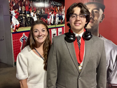 Alexander Rose with AVID Teacher Mellinda Toro