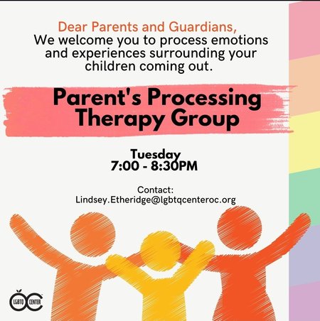 Parent Processing Group Tuesdays 7:00-8:30