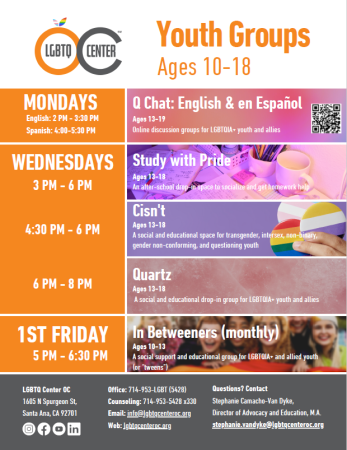 LGBTQ Center Youth Groups