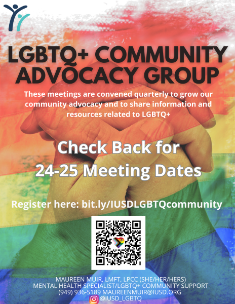 24-25 LGBTQ+ Community Advocacy flyer