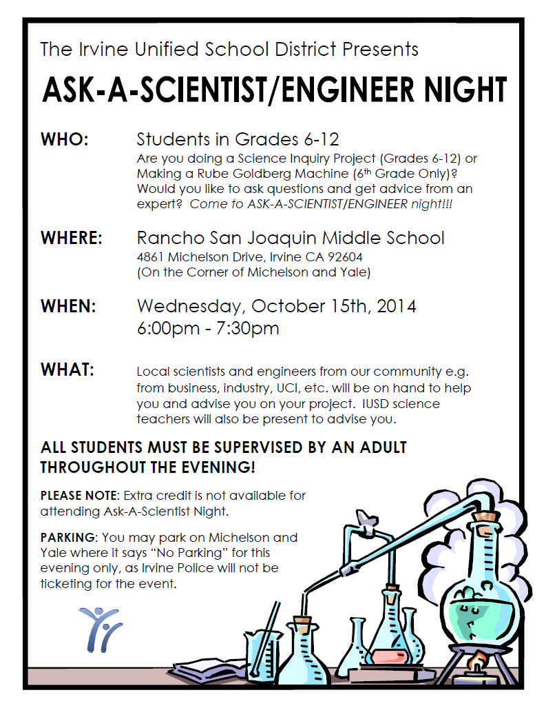 Stumped on your science project? Come to IUSD’s AskAScientist