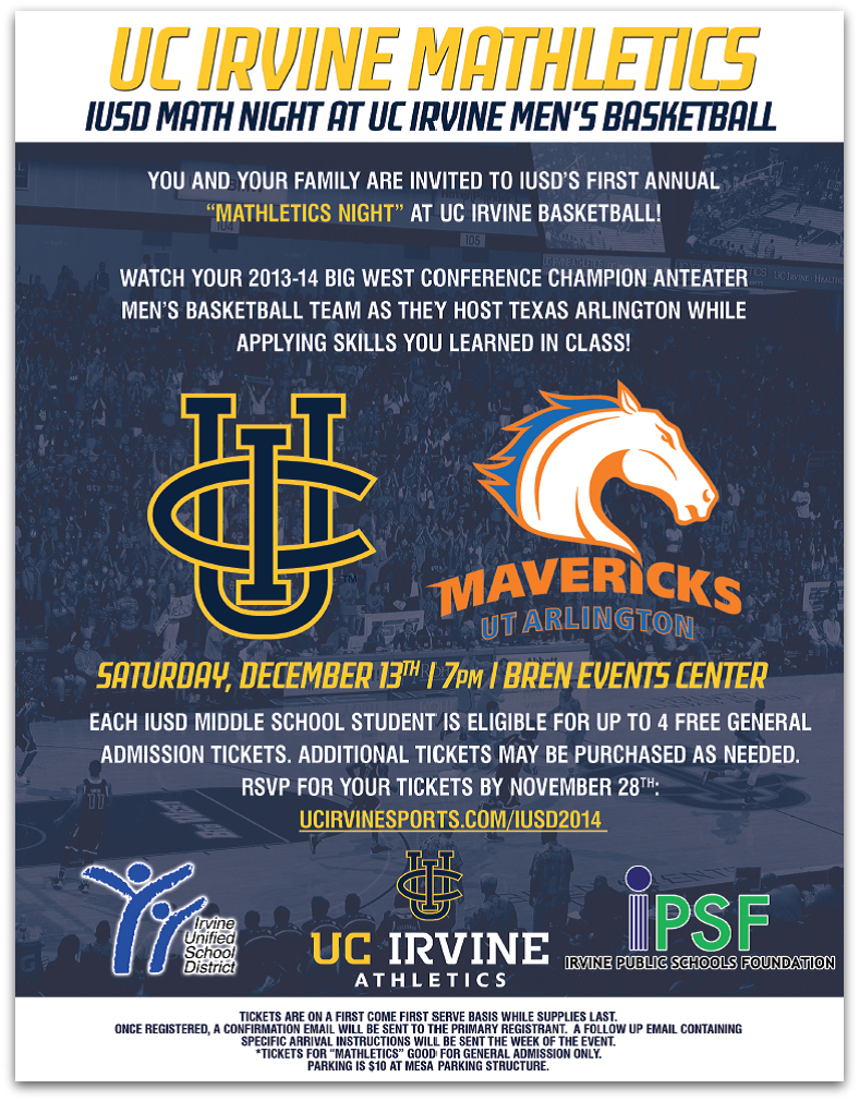 UCI invites local middle schoolers to watch college hoops and showcase